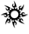tribal sun pic tattoos